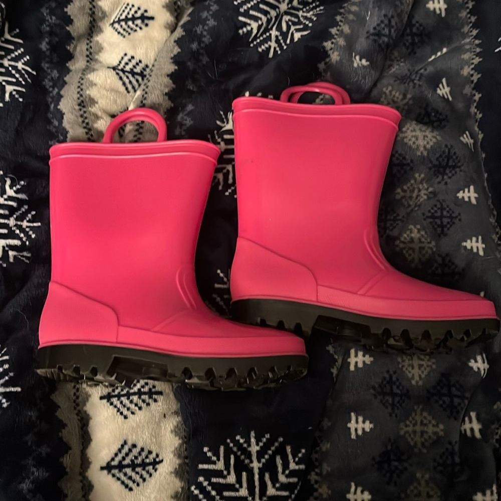 Ska Doo hot pink rubber boots